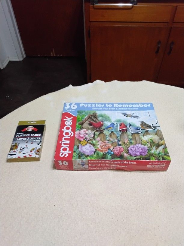 Puzzle And Jumbo Playing Cards Both For 