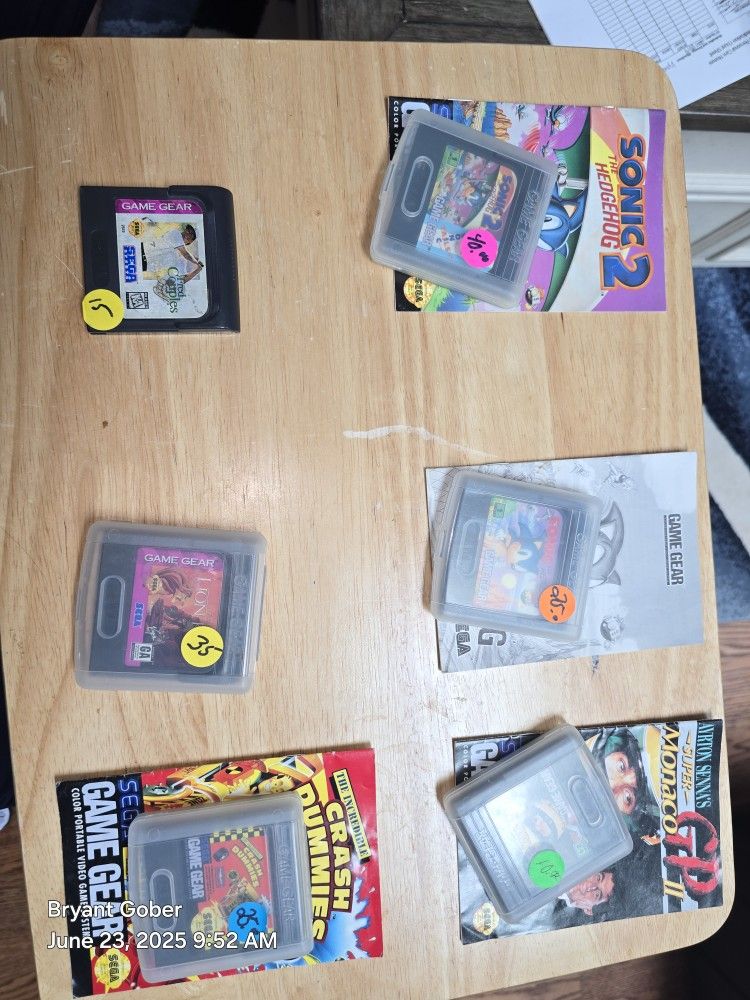 Sonic Game Gear Cartridge