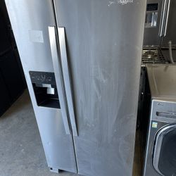 Whirlpool 33 Inch Side-By-Side Refrigerator We Finance 3202 Waterloo Road in Stockton