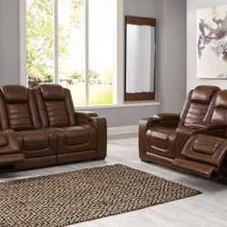 Backtrack Chocolate Power Reclining Set

