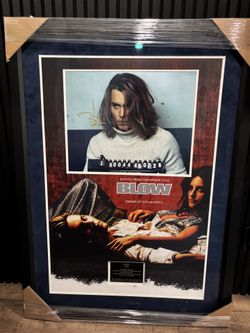 Johnny Depp Signed “BLOW” Movie Memorabilia Framed