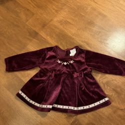 Vintage Mc Kids Macdonald  Velvet Dress Shipping Available 