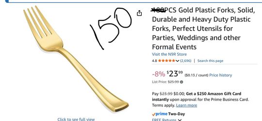 Gold forks