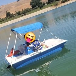 Paddle Boat And Trailer 