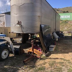 30 Foot All Metal Workshop Trailer Shelves And work Bench Wired For Lights And Power plugs 