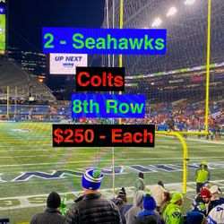 Seahawks Colts Tickets 