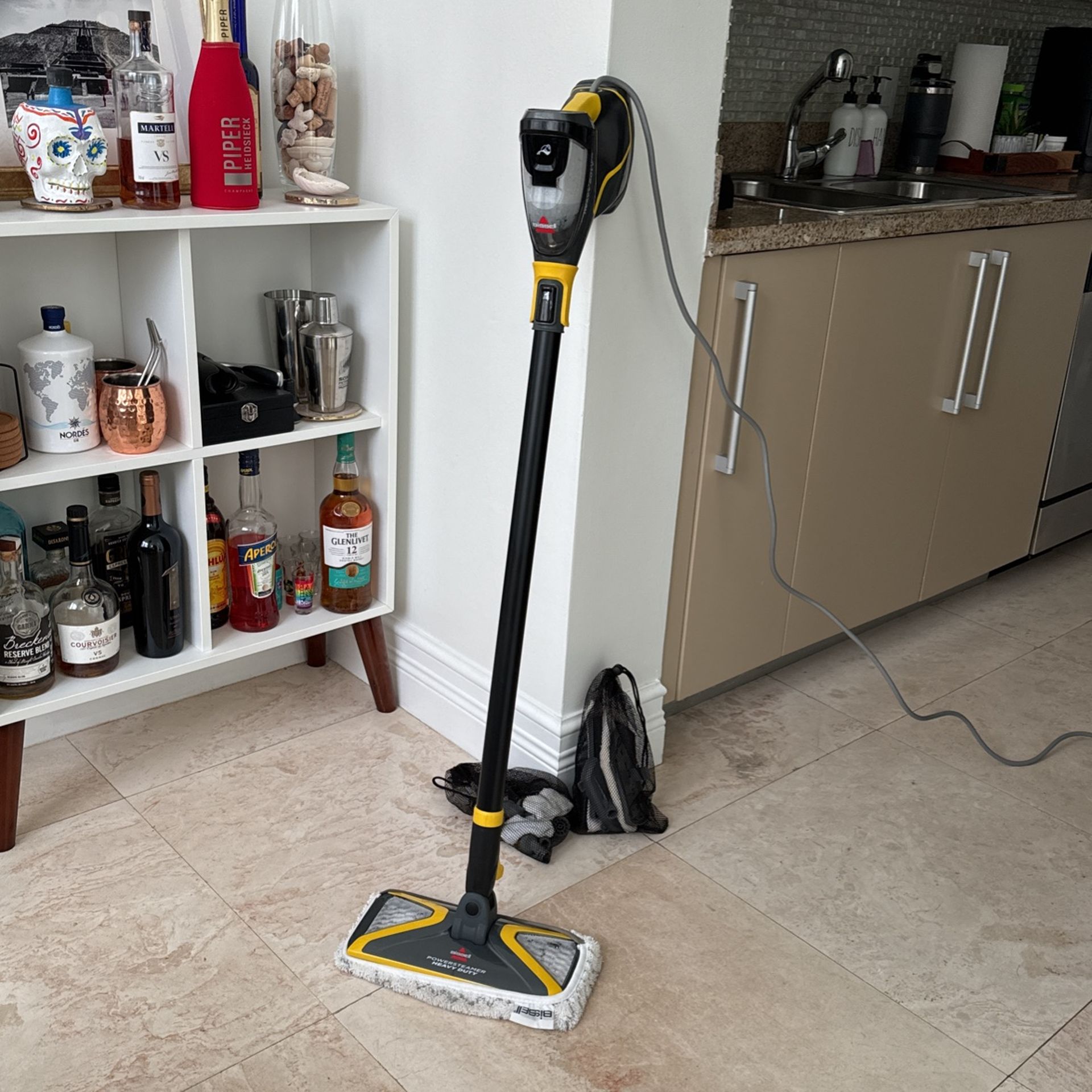 BISSELL Power Steamer Heavy Duty 3-in-1 Steam Mop and Handheld SteamShot for Indoor and Outdoor Use:Garage, Workshop, Auto, Boat, Recreational Vehicle