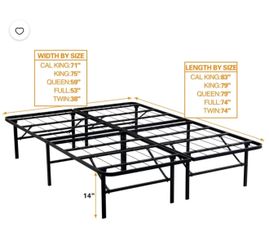 Queen Size Foldable Bed Frame