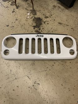 Jeep Wrangler front grill In White