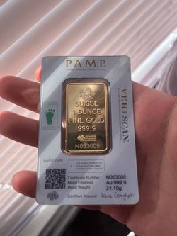 PAMP Suisse 1 oz Fine Gold Bar 999.9