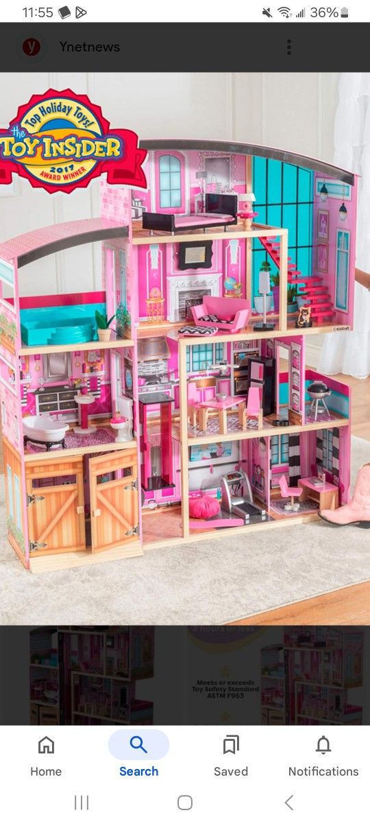 shimmer mansion wooden dollhouse