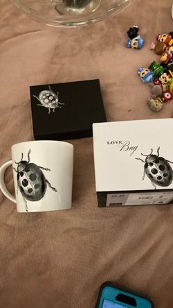 Love Bug Ladybug Ceramic Mug with Box
