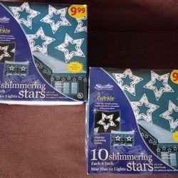 Christmas Hanging Blinking Stars