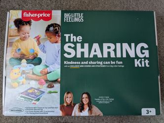 Brand New Fisher-Price Big Little Feelings Sharing Play Kit, Set of Learning Toys & Tips for Toddlers & Kids
