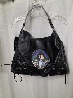 Edward Scissorhands Studded Hobo Goth Studded Shoulder Bag By Her Universe New