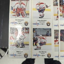 Washington Capitals special edition tickets/ cards