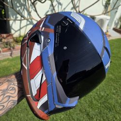 NEW Ruroc Atlas 4.0 Carbon MARVEL LIMITED EDITION/ RARE CAPTAIN AMERICA helmet size ML