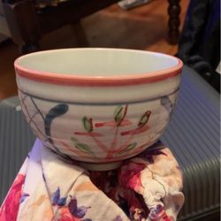 Han Painted Ramen Or Soup Bowl. 