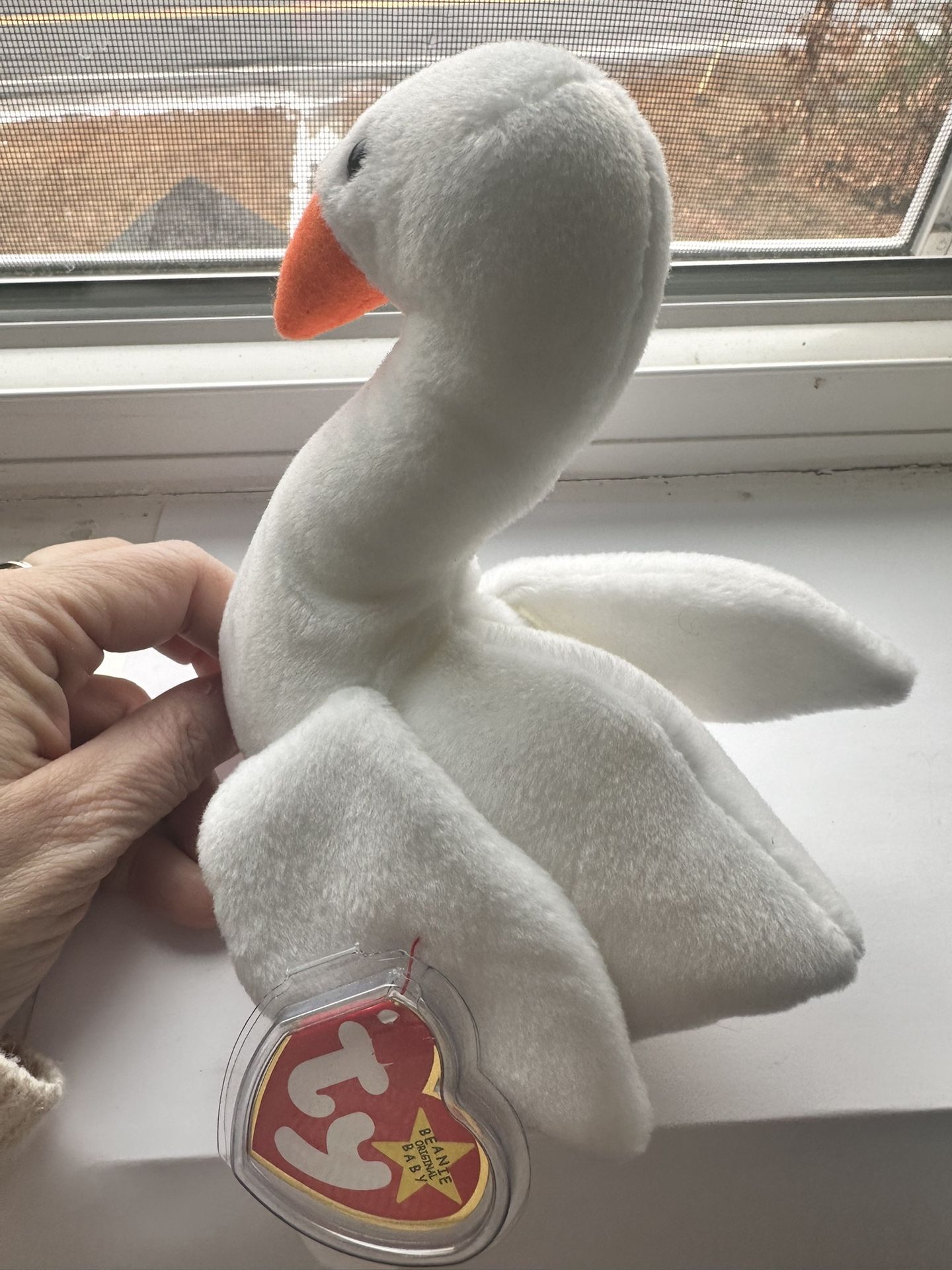 Ty Beanie Babies Gracie The Swan PVC Error Tag
