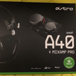 Brand New Astro Gaming - A40 TR Wired Stereo Gaming Headset for Xbox Series X|S, Xbox One and PC with MixAmp Pro TR Controller - Red/Black