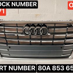 2017-2020 AUDI Q5/SQ5 S-LINE QUATTRO FRONT RADIATOR GRILL CHROME. 