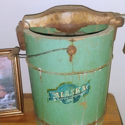 Vintage Alaskan ice cream maker
