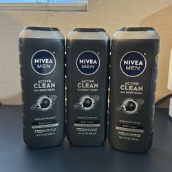 Nivea Men Active Clean BodyWash 3 In 1 Price For All 