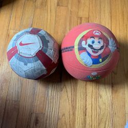 Soccer Ball & Basketball