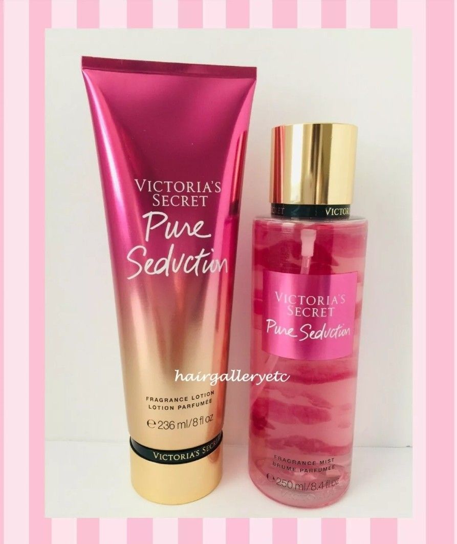 VICTORIA'S SECRET  PURE SEDUCTION FRAGRANCE MIST - 8.4 FL OZ FRAGRANCE LOTION - 8 FL OZ 100% Authentic