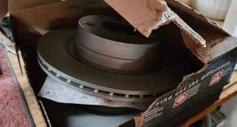 2 BMW Brake Disc Rotors Zimmermann