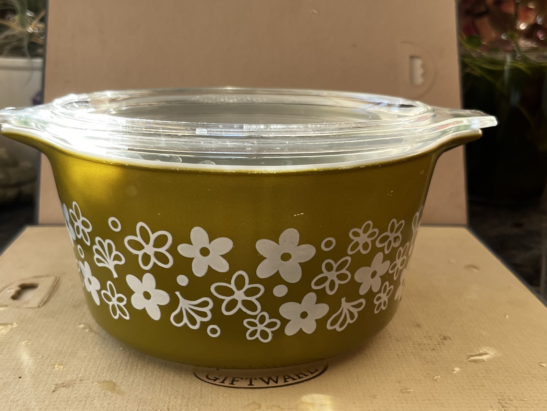 Vintage Pyrex Spring Blossom Casserole Bowl & Dish