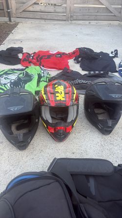 Dirt bike helmets and gear make an offer