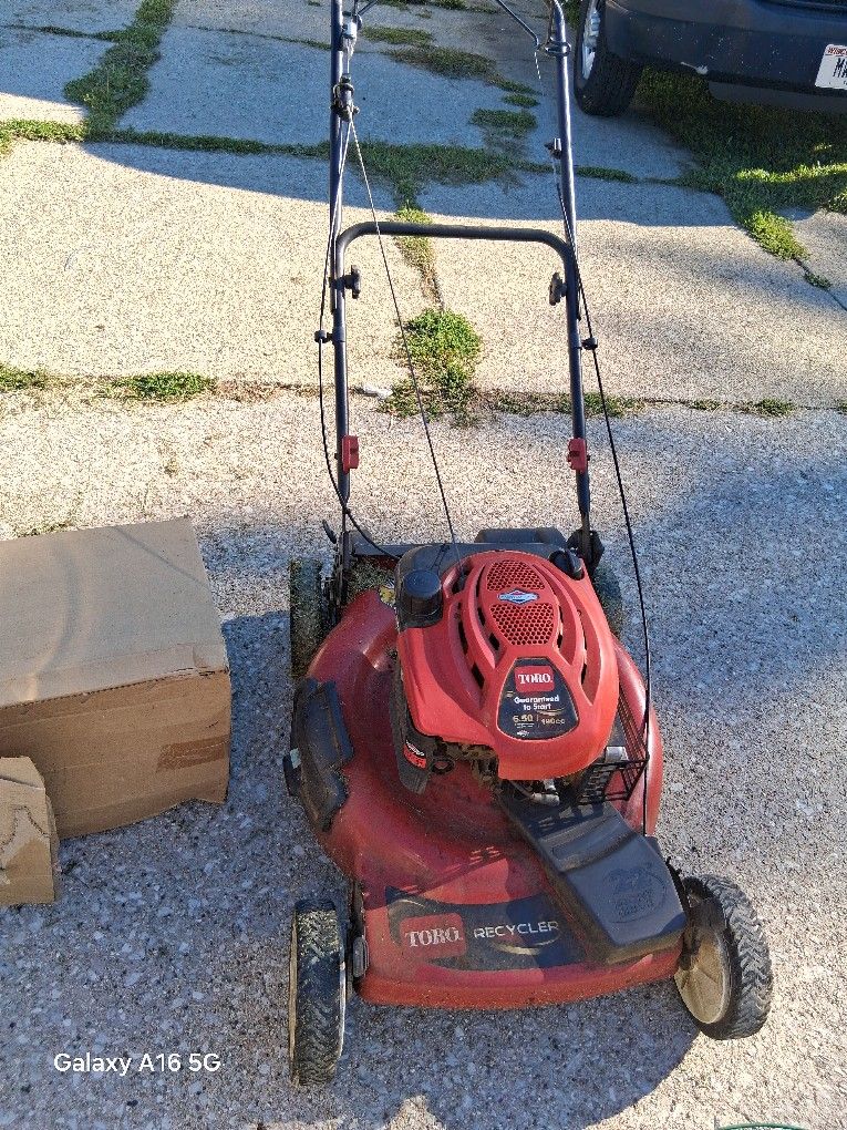 A Toro Lawn Mower Self Propelled