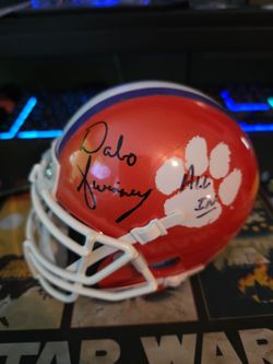 Dabo Swinney Signed Clemson Tigers Mini Helmet