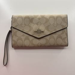 Beige Coach Wallet