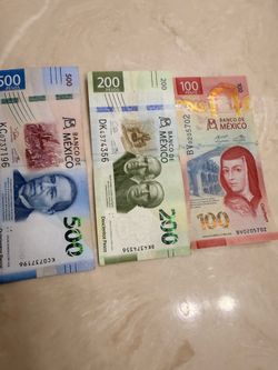 800 pesos from mexico