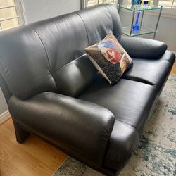 Black Leather Couch