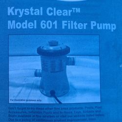 Krystal Clear 601 filter pump