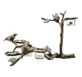 13 - NEW - Metal Birds and Branch Candleholder - $25 Each