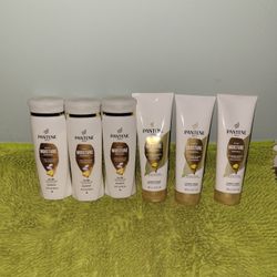 3 Shampoo 12oz And 3 Conditioner 10.4oz Pantene Daily Moisture 