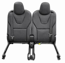 Tesla Model X 3rd Row Seats Black OEM Complete Set