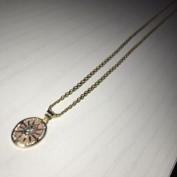 10K GOLD CHAIN & PENDANT 