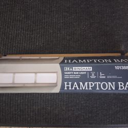 Hampton Bay : 24in Bingham Vanity Bar Light (Brushed Nickel)