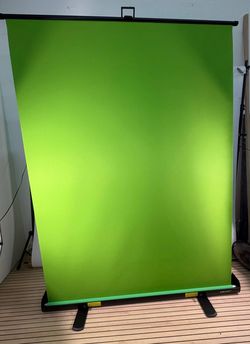 Green Screen Chroma Key Backdrop for Streaming Studio TikTok 58x74in Retractable