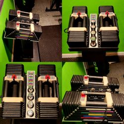 POWERBLOCK DUMBBELLS 5-90LB POWERBLOCKS DUMBBELL WEIGHTS & STAND