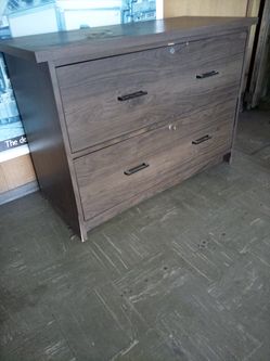 Credenza File Cabinets, Desk, Chairs