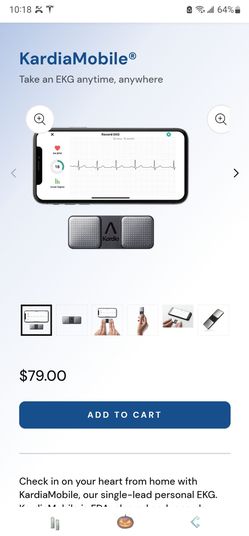 KardiaMobile 1-Lead Personal Monitor