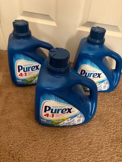 Purex 4-in-1 Mountain Breeze Laundry Detergent 3-New bottles