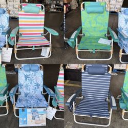 Member’s Mark 5 Position Lay Flat Beach Chair Brand New Only $14.99