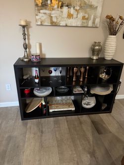 Modern Black Console Table / Buffet Cabinet / Bar Storage